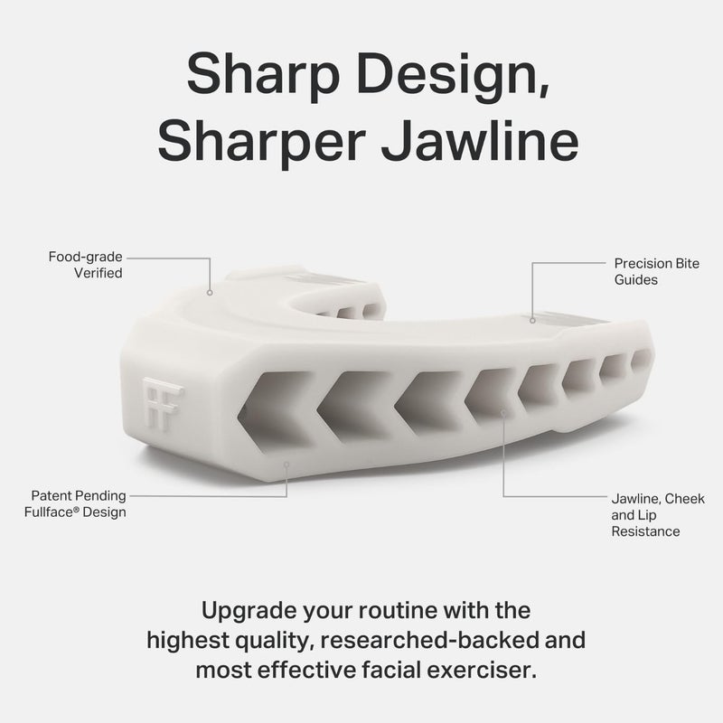Facefit Jaw Exerciser for Men & Women – Jawline Shaper & Jaw Trainer – Alternative for Stronger Jaw – Jawline Exerciser to Sculpt Face, Reduce Double Chin – Food-Grade Silicone (Cool Grey) - Image 4